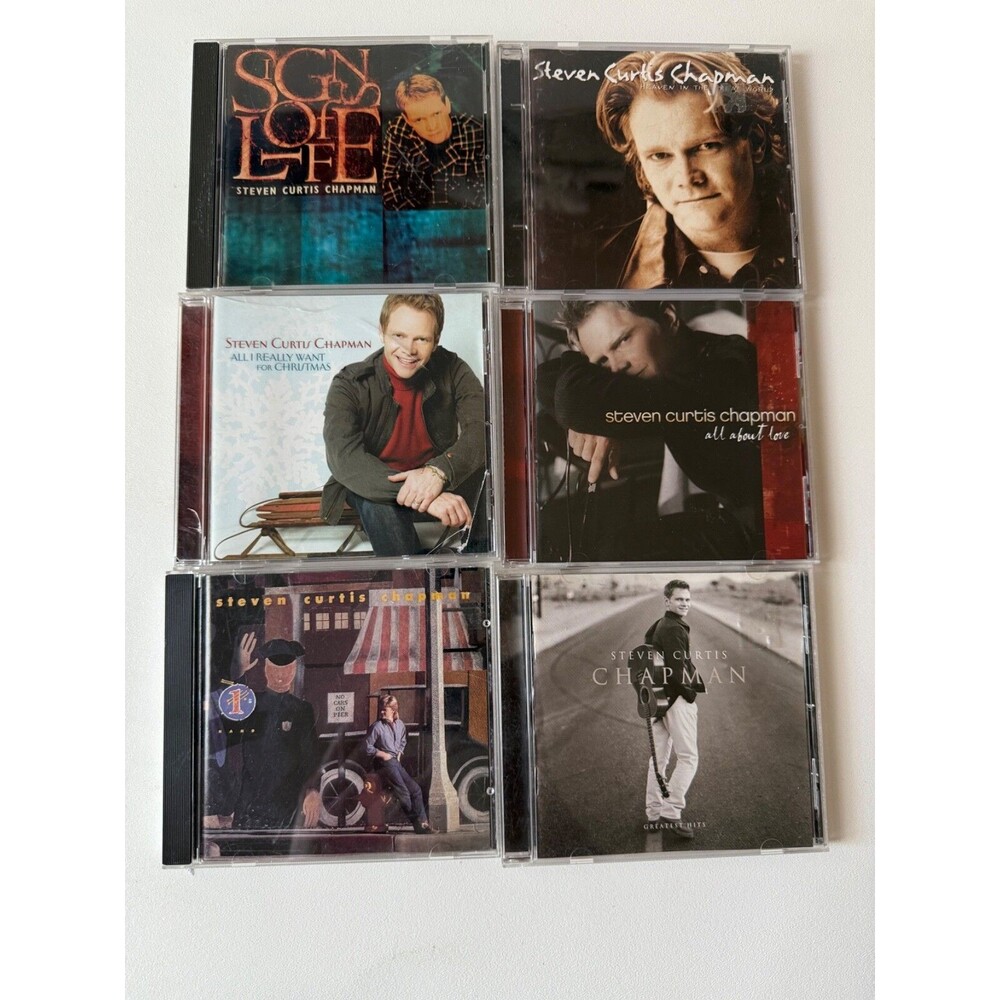 Steven Chapman Hits First Hand About Love Christmas Real World Signs Life CD Lot